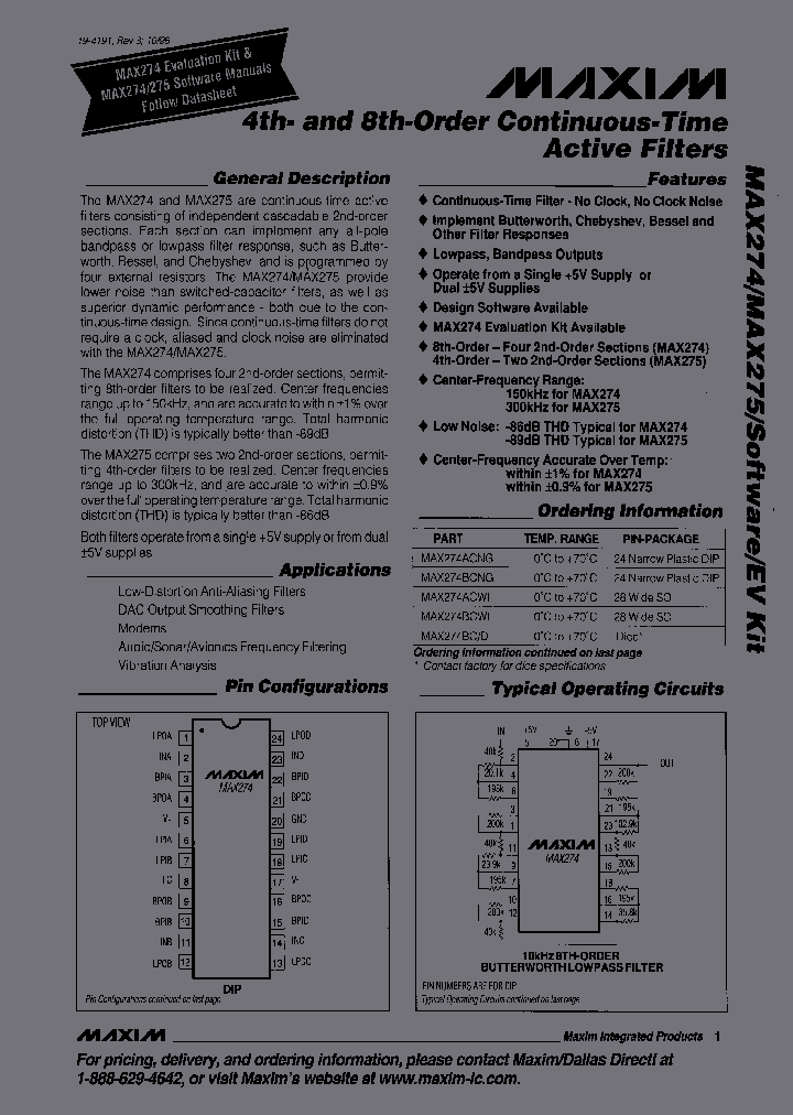MAX274BCD_424523.PDF Datasheet