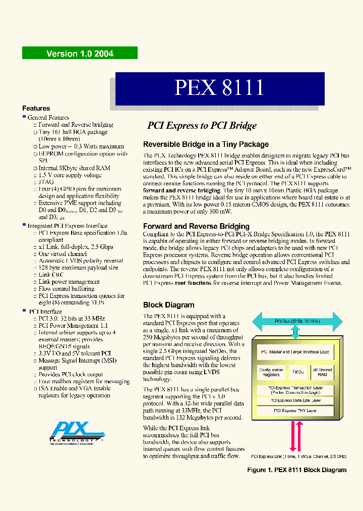 PEX8111-AA33BC_337335.PDF Datasheet