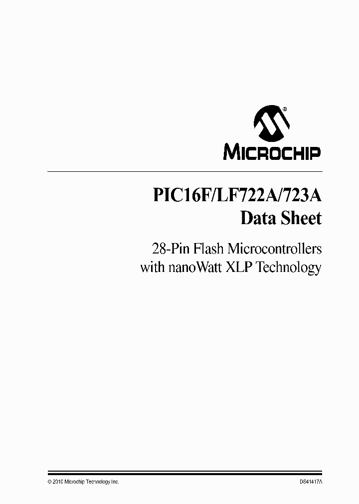 PIC16F722A-EMV_448749.PDF Datasheet