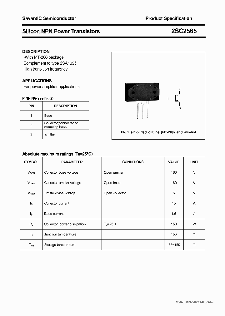 2SC2565_235714.PDF Datasheet