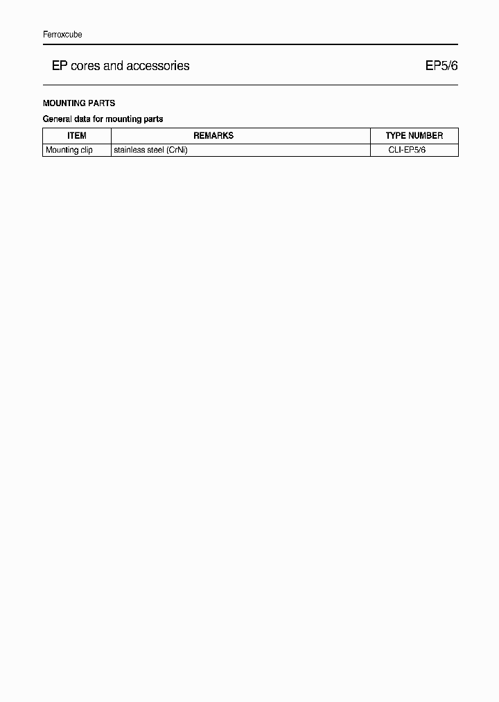 CLI-EP5_464583.PDF Datasheet