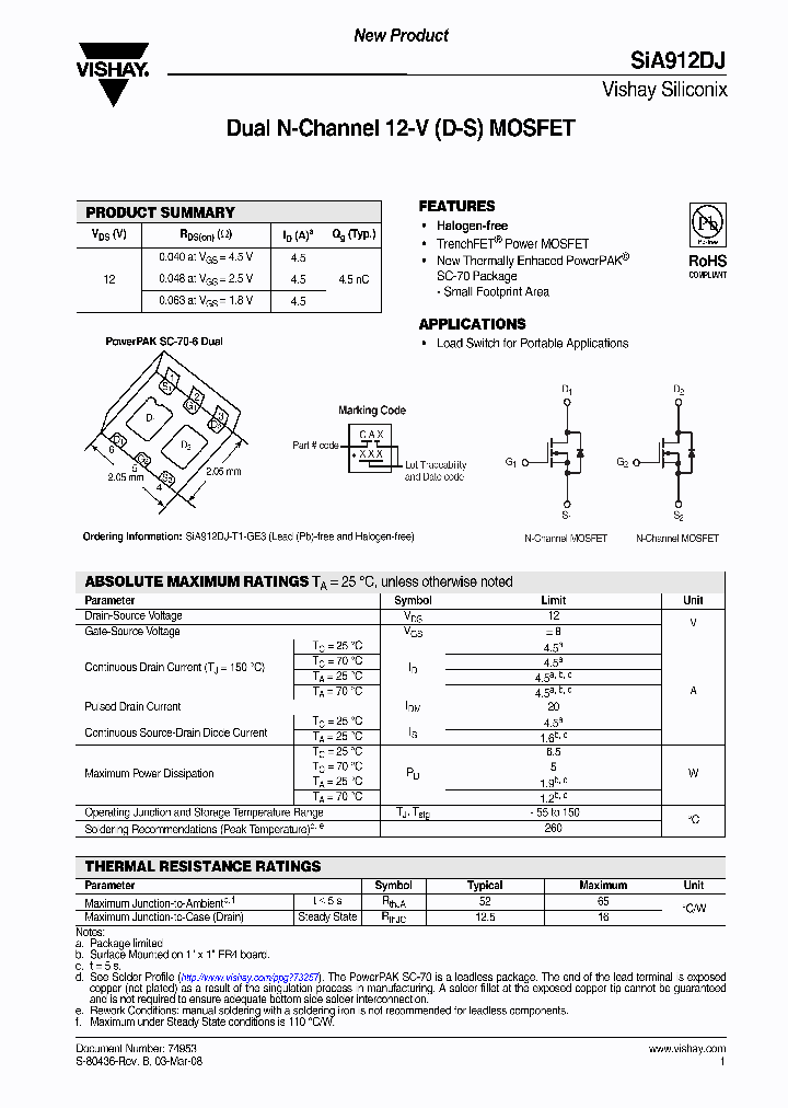 SIA912DJ-T1-E3_345813.PDF Datasheet