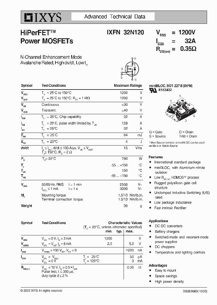 IXFN32N120_611919.PDF Datasheet