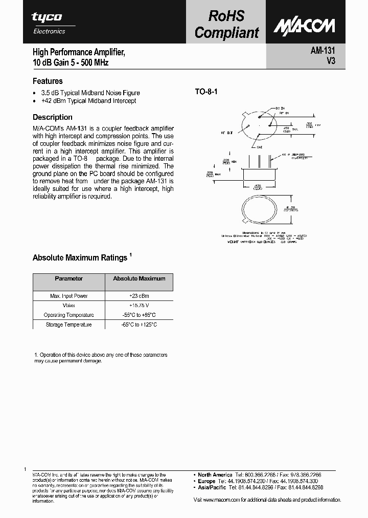 AM-131PIN_614149.PDF Datasheet