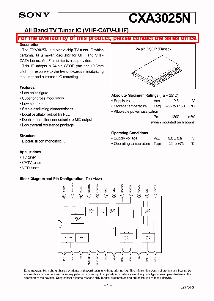 CXA3025N_277354.PDF Datasheet