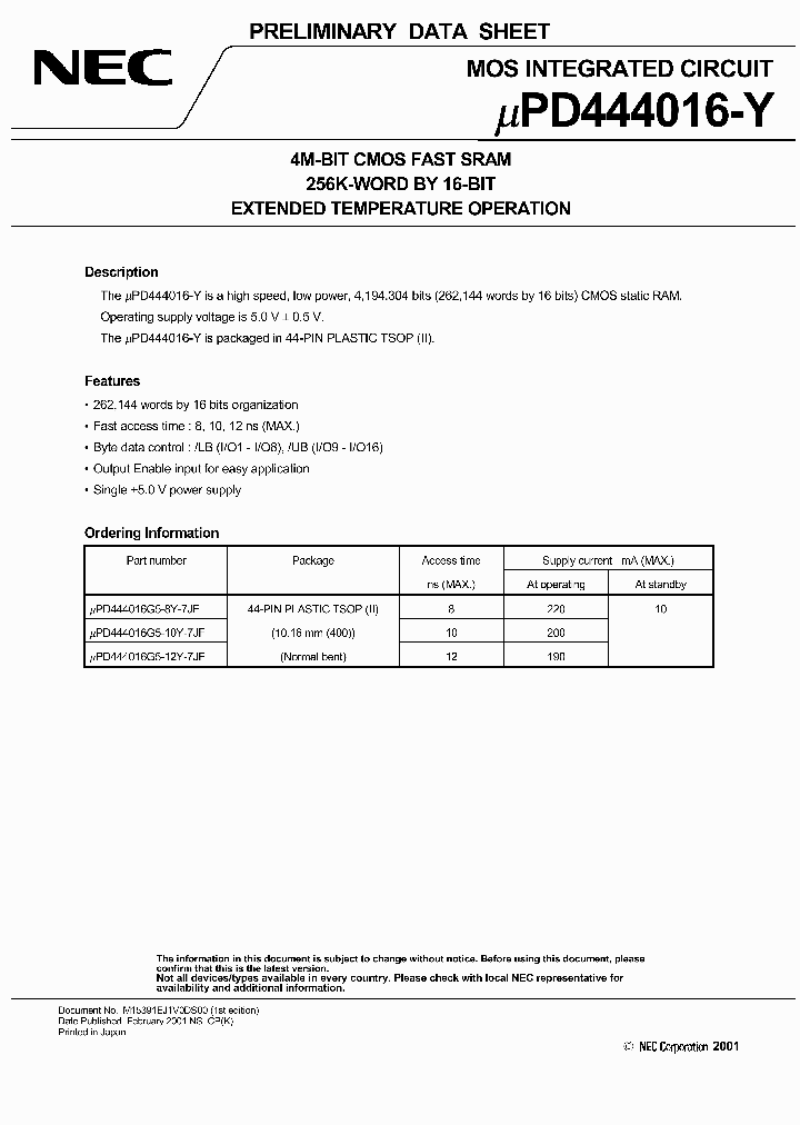 UPD444016G5-8Y-7JF_278592.PDF Datasheet