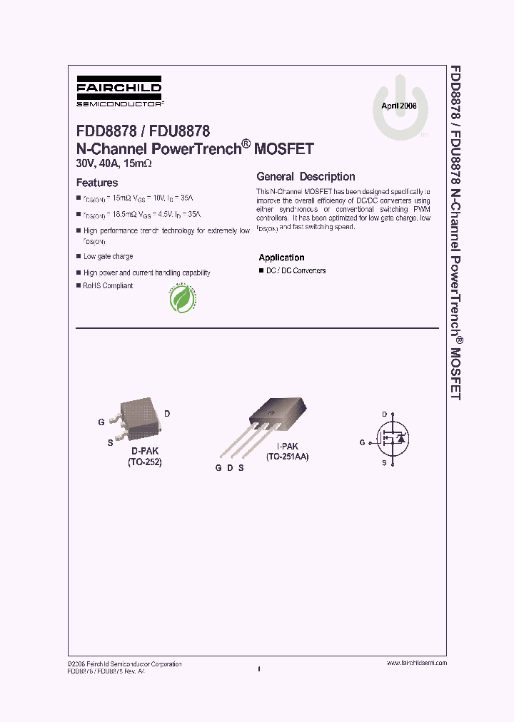 FDD8878_624243.PDF Datasheet