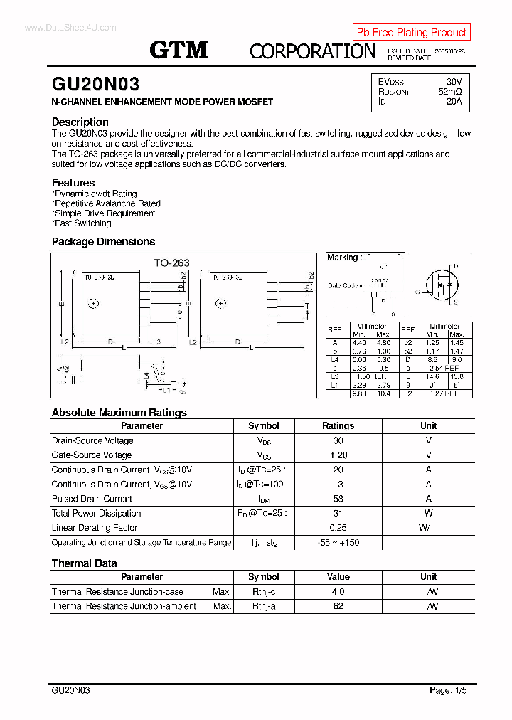 GU20N03_253768.PDF Datasheet