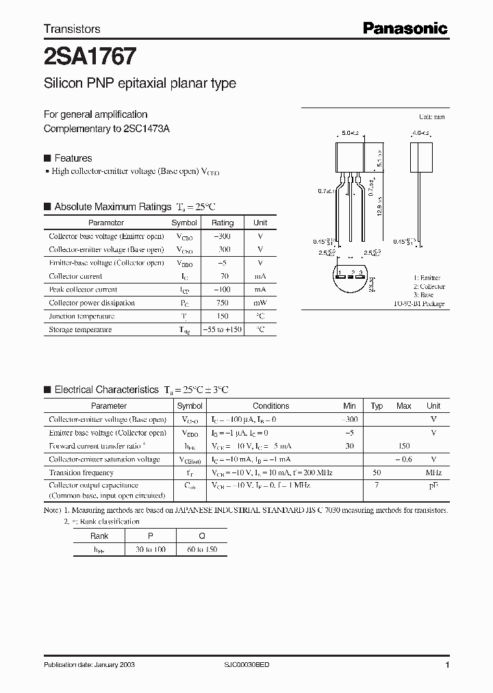 2SA1767_282673.PDF Datasheet