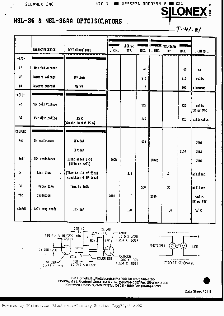 NSL36_355265.PDF Datasheet