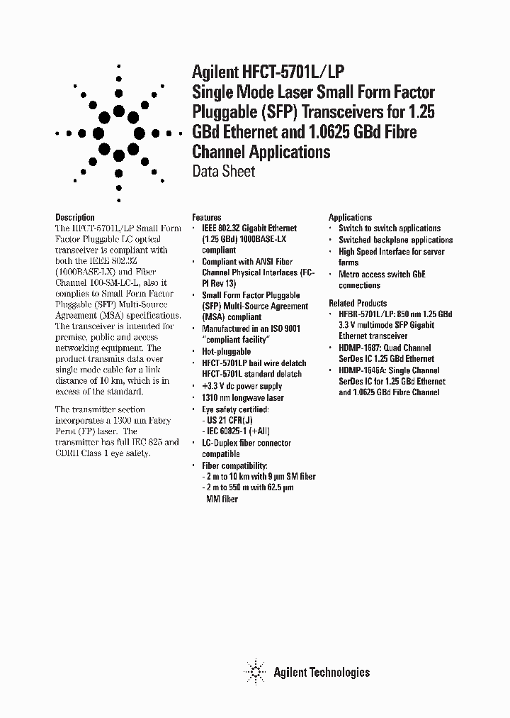 HFCT-5701LP_282915.PDF Datasheet