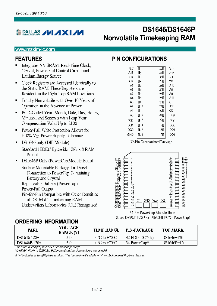 DS1646-120_360067.PDF Datasheet