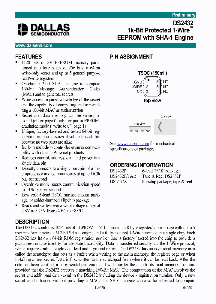 DS2432_369105.PDF Datasheet