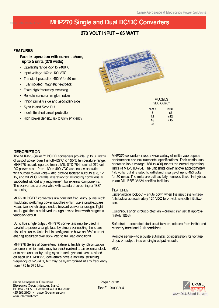 MHP270_293744.PDF Datasheet