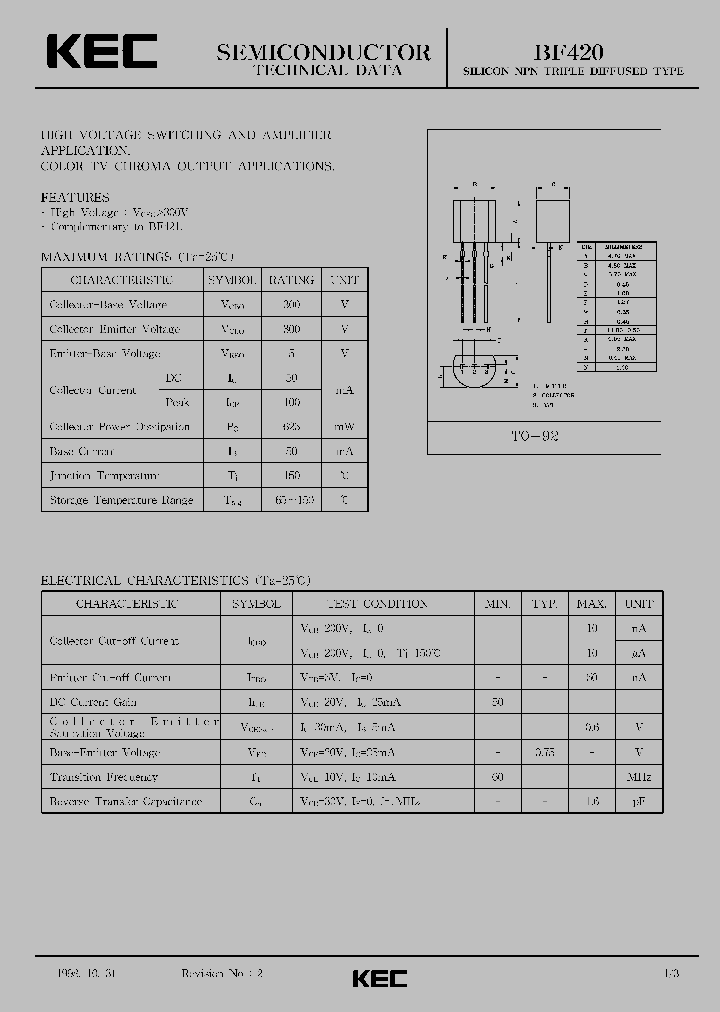 BF420_373524.PDF Datasheet