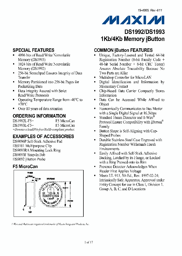 DS1992_679515.PDF Datasheet