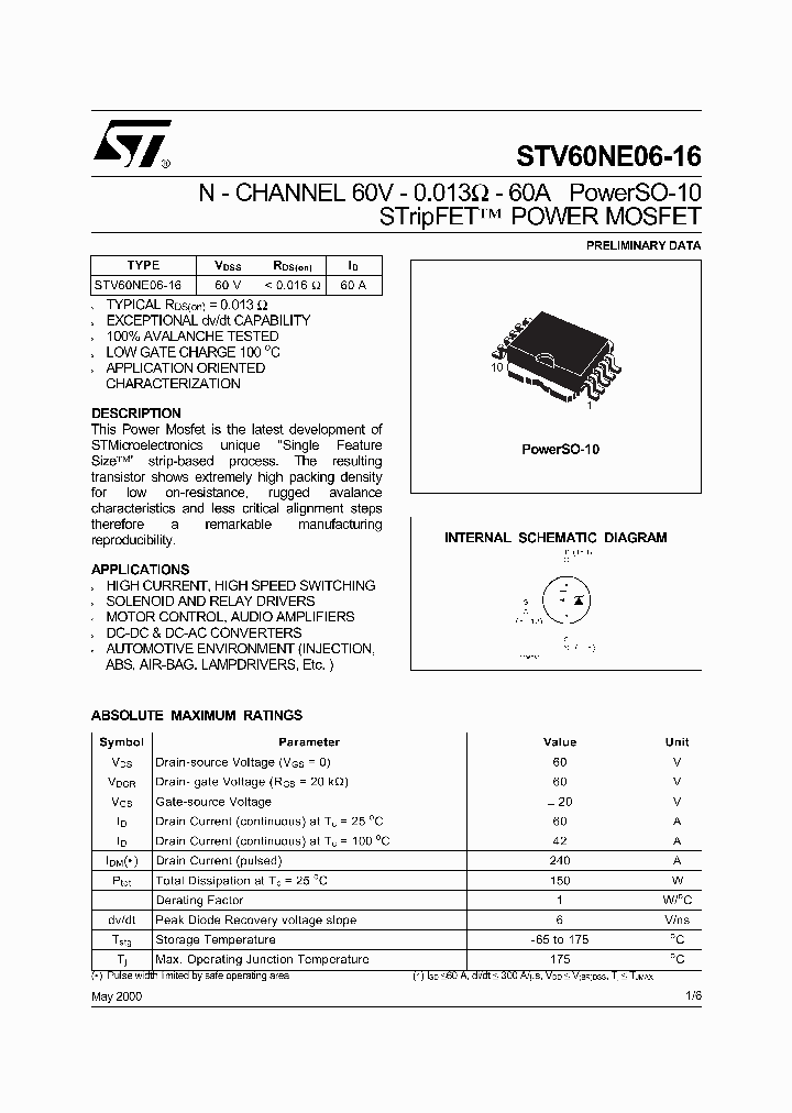 STV60NE06-16_309444.PDF Datasheet