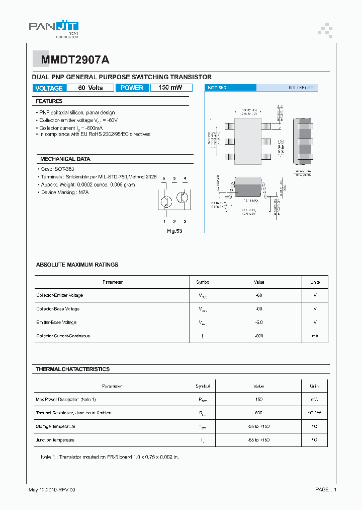 MMDT2907A_696628.PDF Datasheet