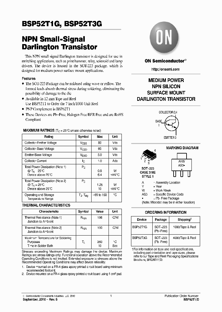 BSP52T1_383706.PDF Datasheet