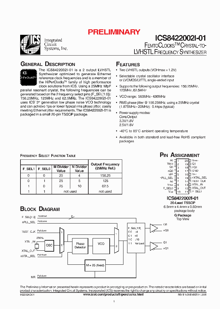 ICS8422002I-01_385777.PDF Datasheet