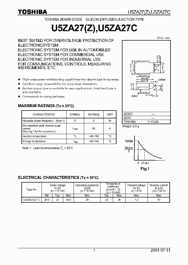 U5ZA27Z_349186.PDF Datasheet