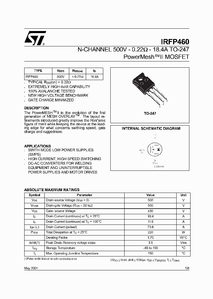 IRFP460_363330.PDF Datasheet