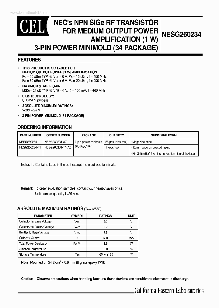 NESG260234_331496.PDF Datasheet