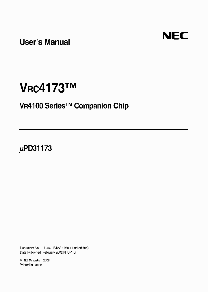 UPD31173_394592.PDF Datasheet