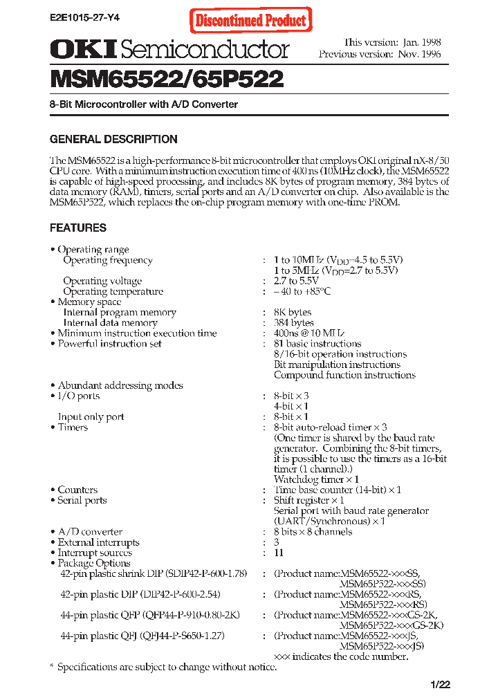 MSM65522-XXXJS_415110.PDF Datasheet