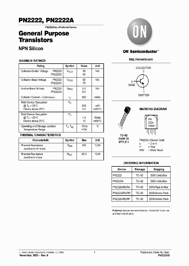 PN2222-D_404668.PDF Datasheet Download --- IC-ON-LINE