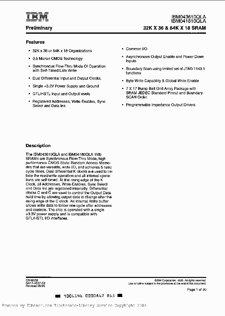 IBM043610QLA-7_441484.PDF Datasheet