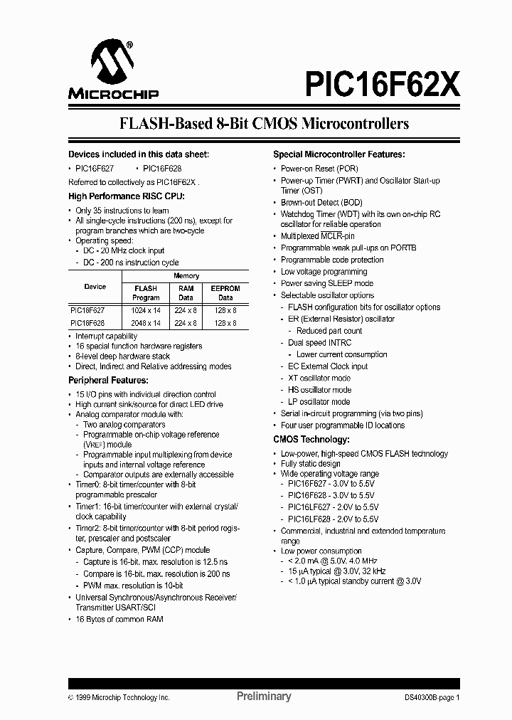 PIC16LF627-04EP_427231.PDF Datasheet