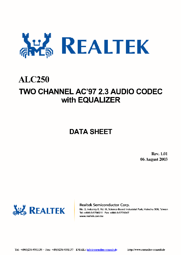 ALC250_456456.PDF Datasheet