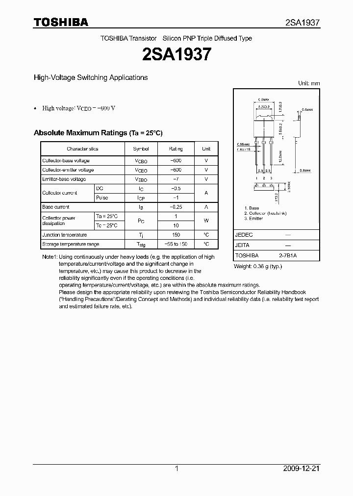 2SA1937_792476.PDF Datasheet