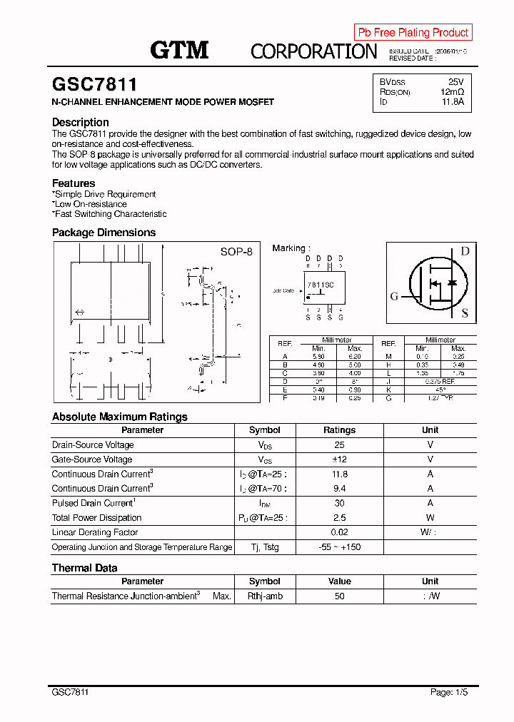 GSC7811_800601.PDF Datasheet