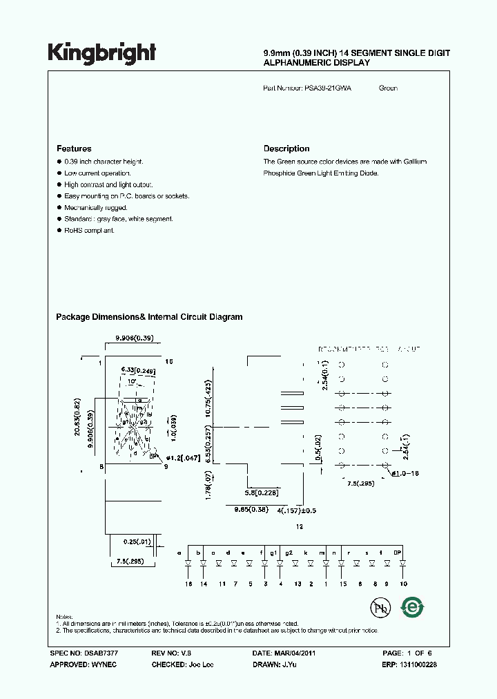 PSA39-21GWA11_803210.PDF Datasheet