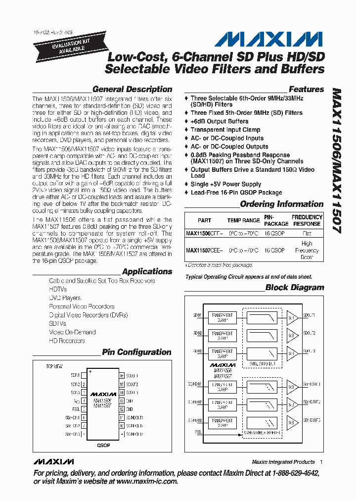 MAX11506CEE_807019.PDF Datasheet