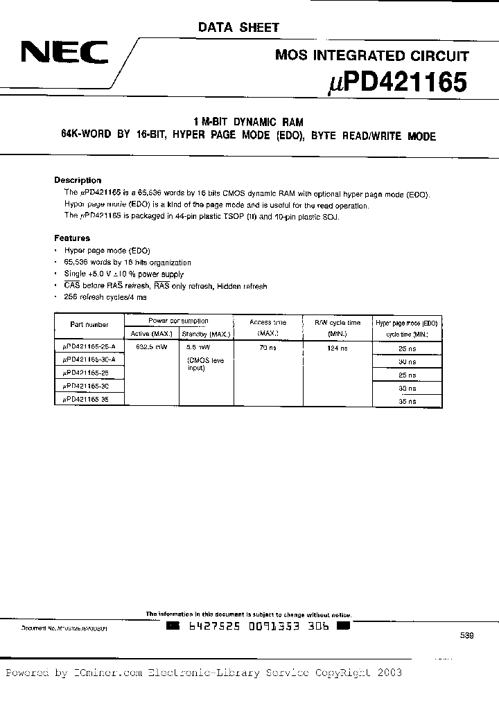 UPD421165G5-25-A_477881.PDF Datasheet