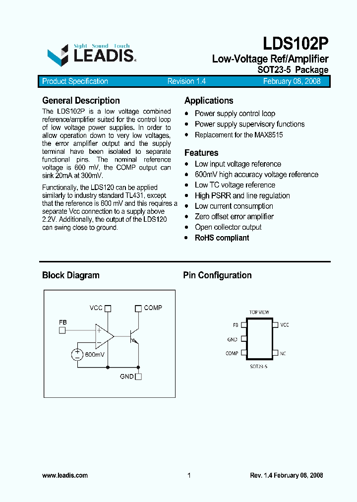LDS102BY-M5-06-TL_478397.PDF Datasheet