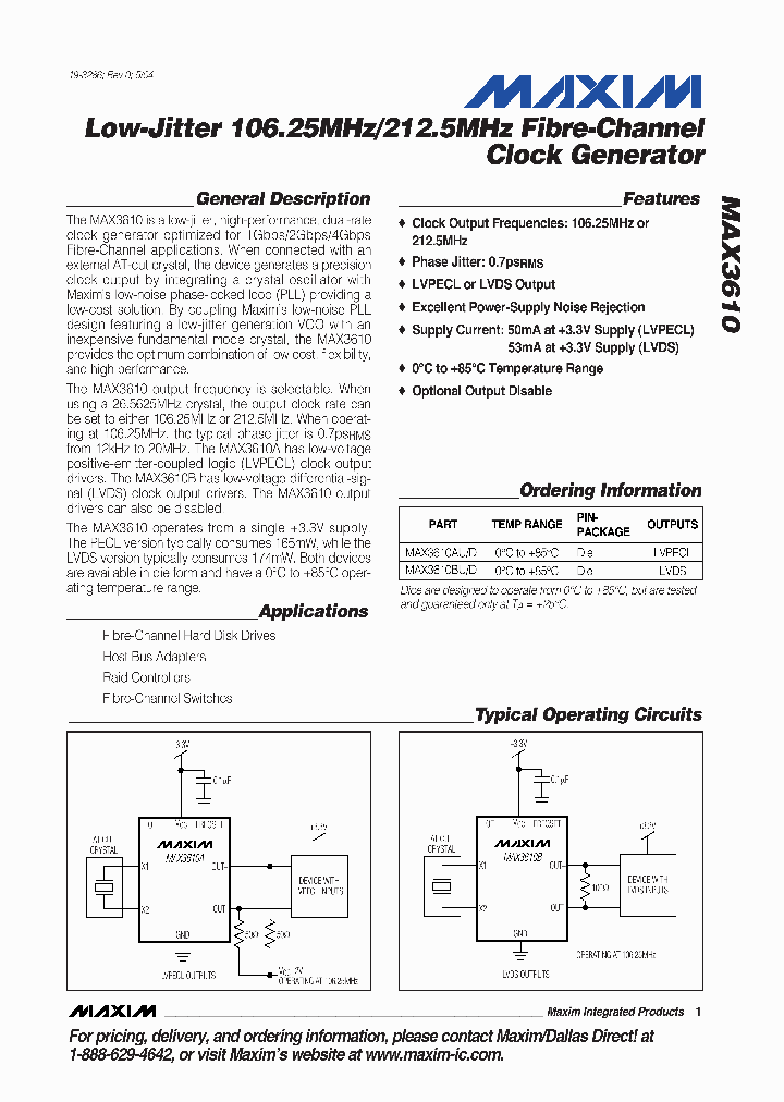 MAX3610_477378.PDF Datasheet