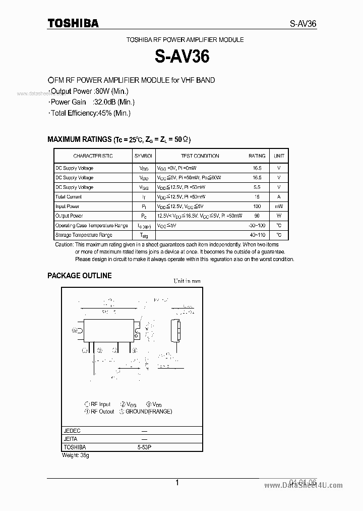 SAV-36_451529.PDF Datasheet