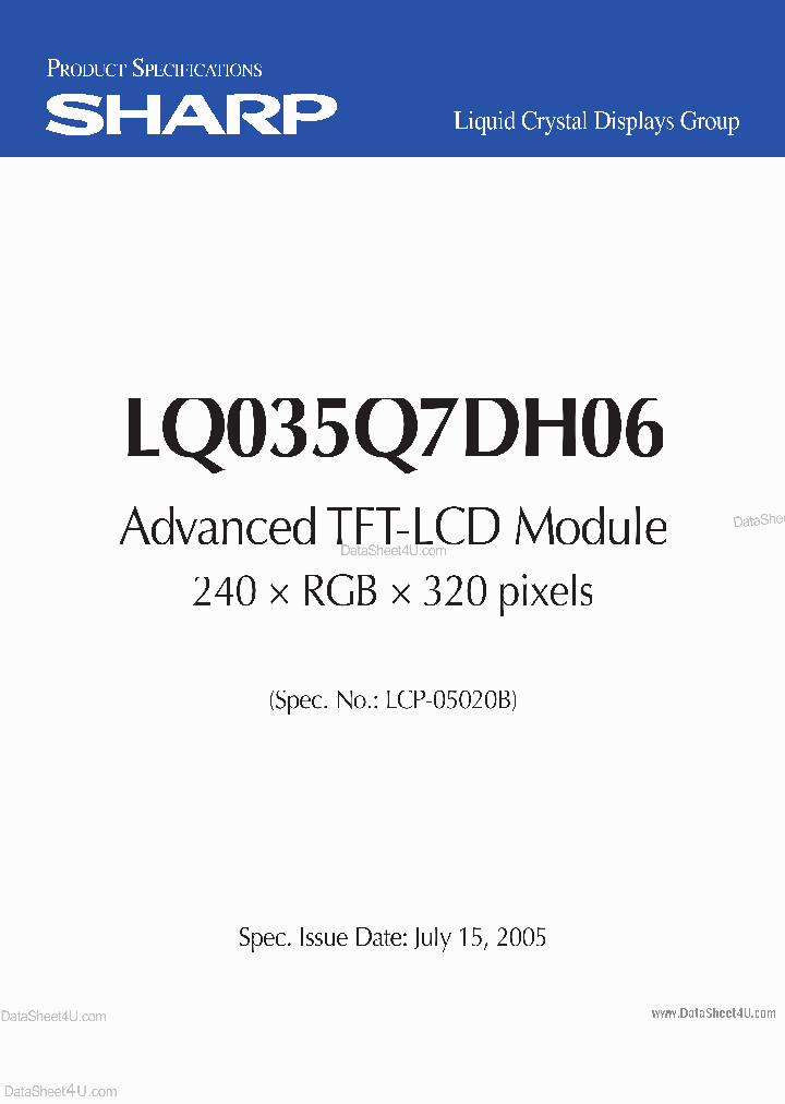 LQ035Q7DH06_456517.PDF Datasheet