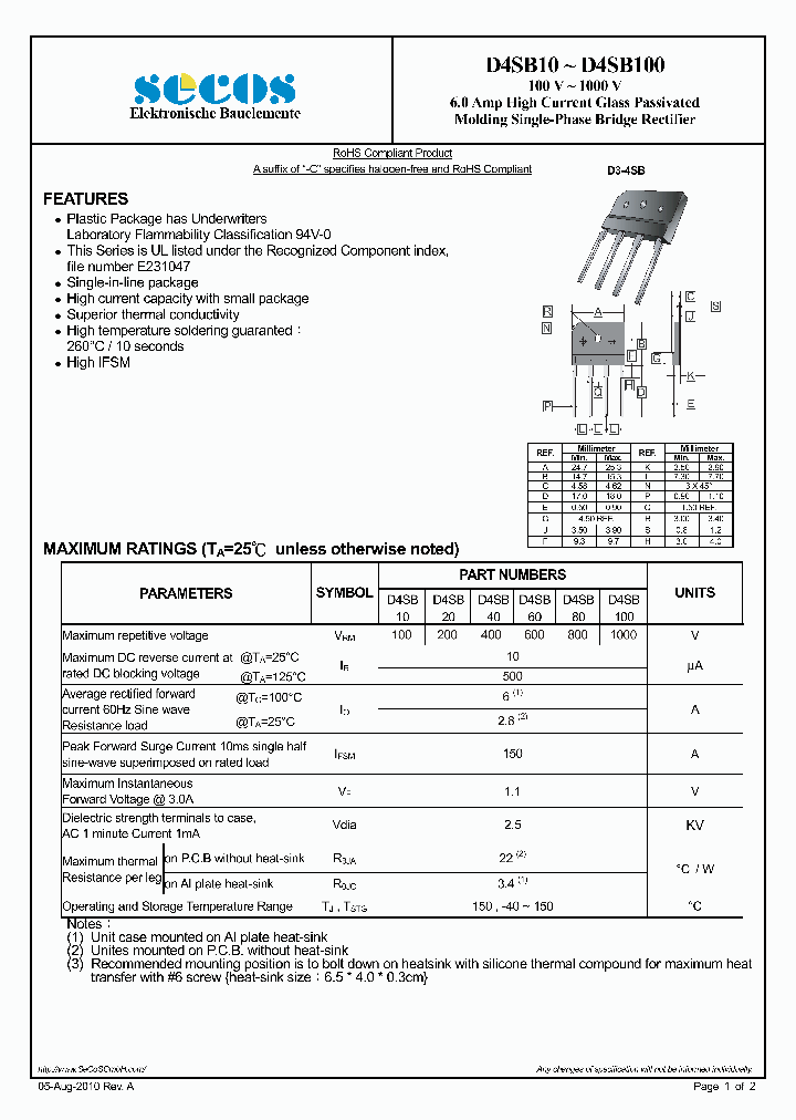 D4SB80_892751.PDF Datasheet