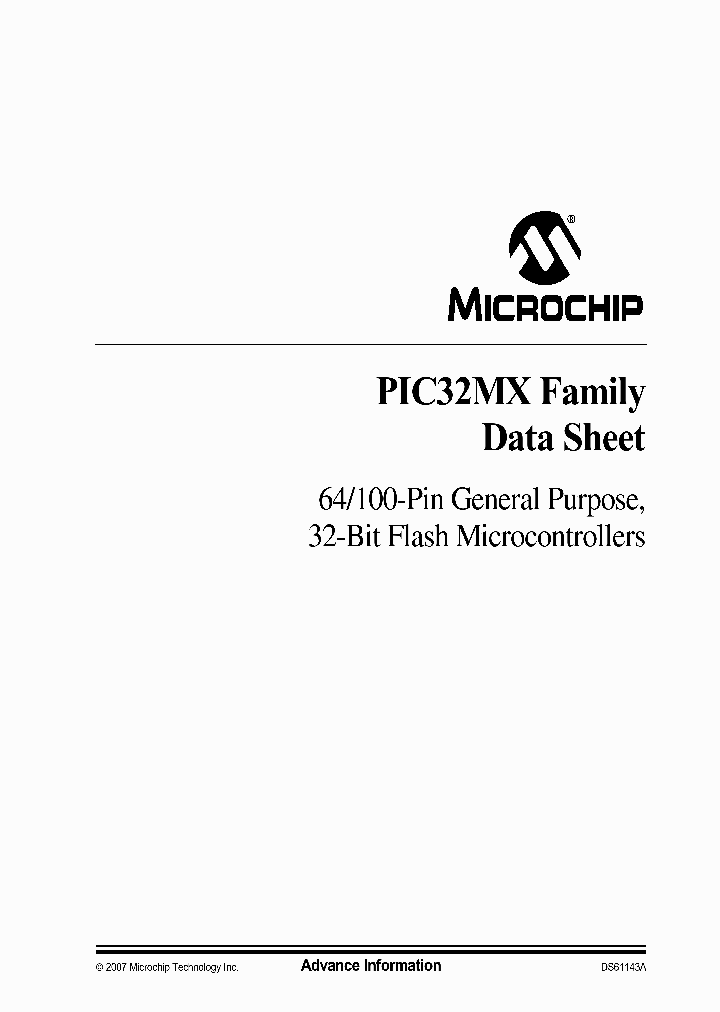 PIC32MX3XXF64LT-IPT-ES_904464.PDF Datasheet