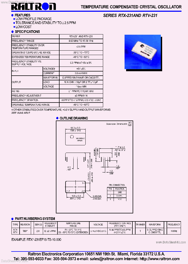 RTX-231_477840.PDF Datasheet