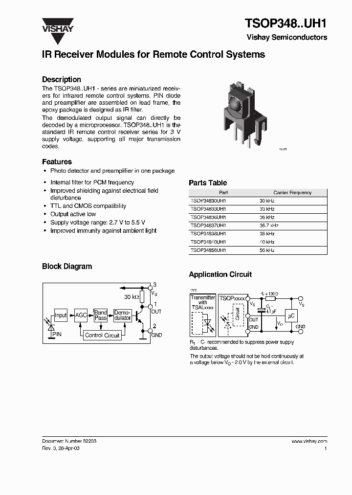 TSOP348UH1_625859.PDF Datasheet