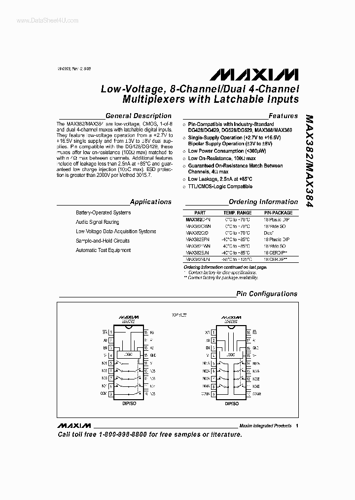 MAX384CD_497102.PDF Datasheet