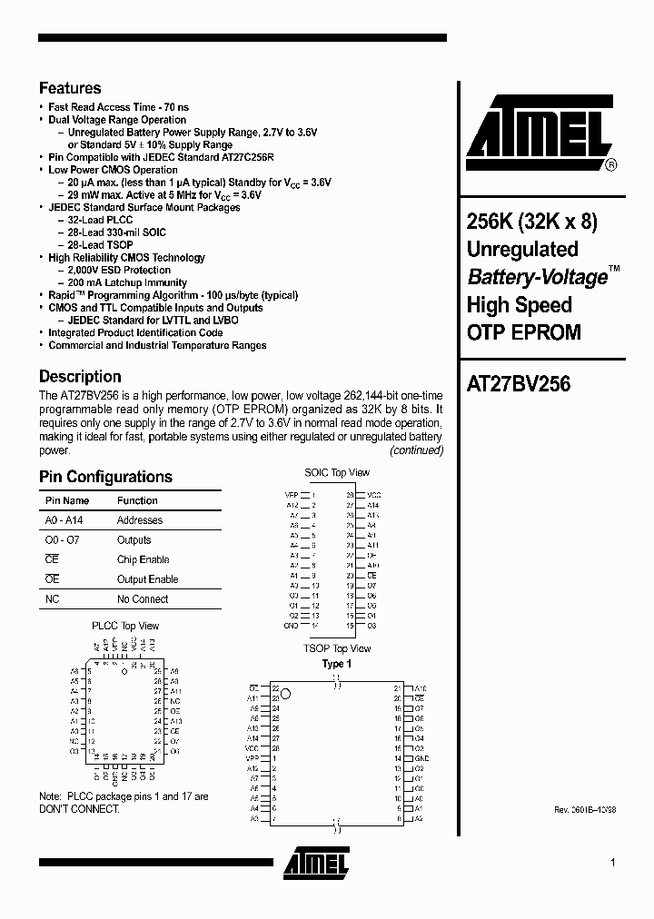 AT27BV256_636571.PDF Datasheet