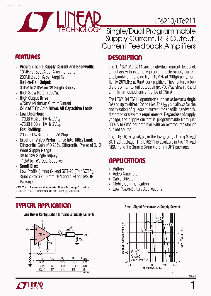 LT6210_574763.PDF Datasheet