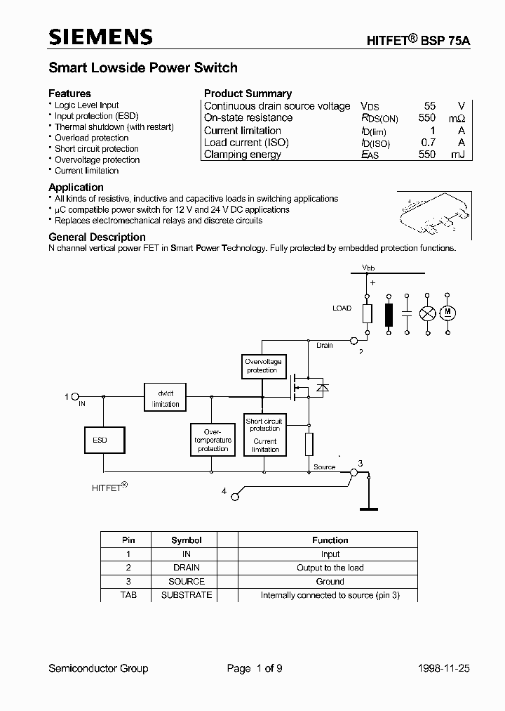 BSP75-AE6327_739428.PDF Datasheet